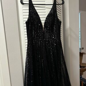 GB black long dress SIZE 9